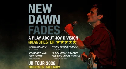 New Dawn Fades official 2026 touring stage production artwork